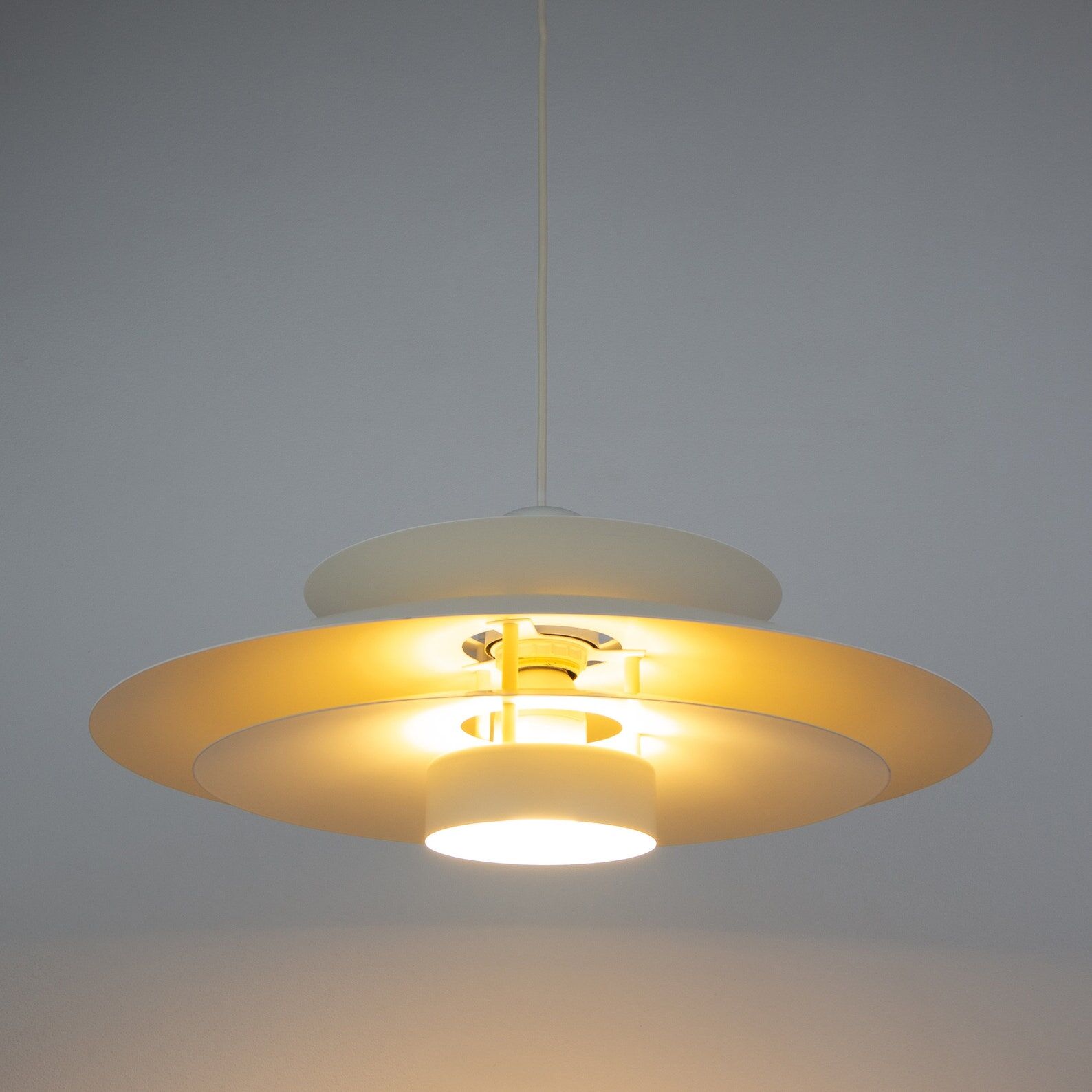 Danish vintage pendant light by E.S. Horn 1980s