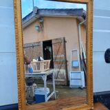 Mirror 19th Wood and Golden Stuck