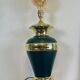 Lampe de salon vintage noire et laiton