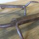 Poignées de porte "Lézards" en  fer forgé recyclé artisanale