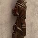 Solid wood letter opener carved profile of Amazonian Indian Brazil Vargas 1940