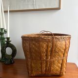 Bamboo woven basket