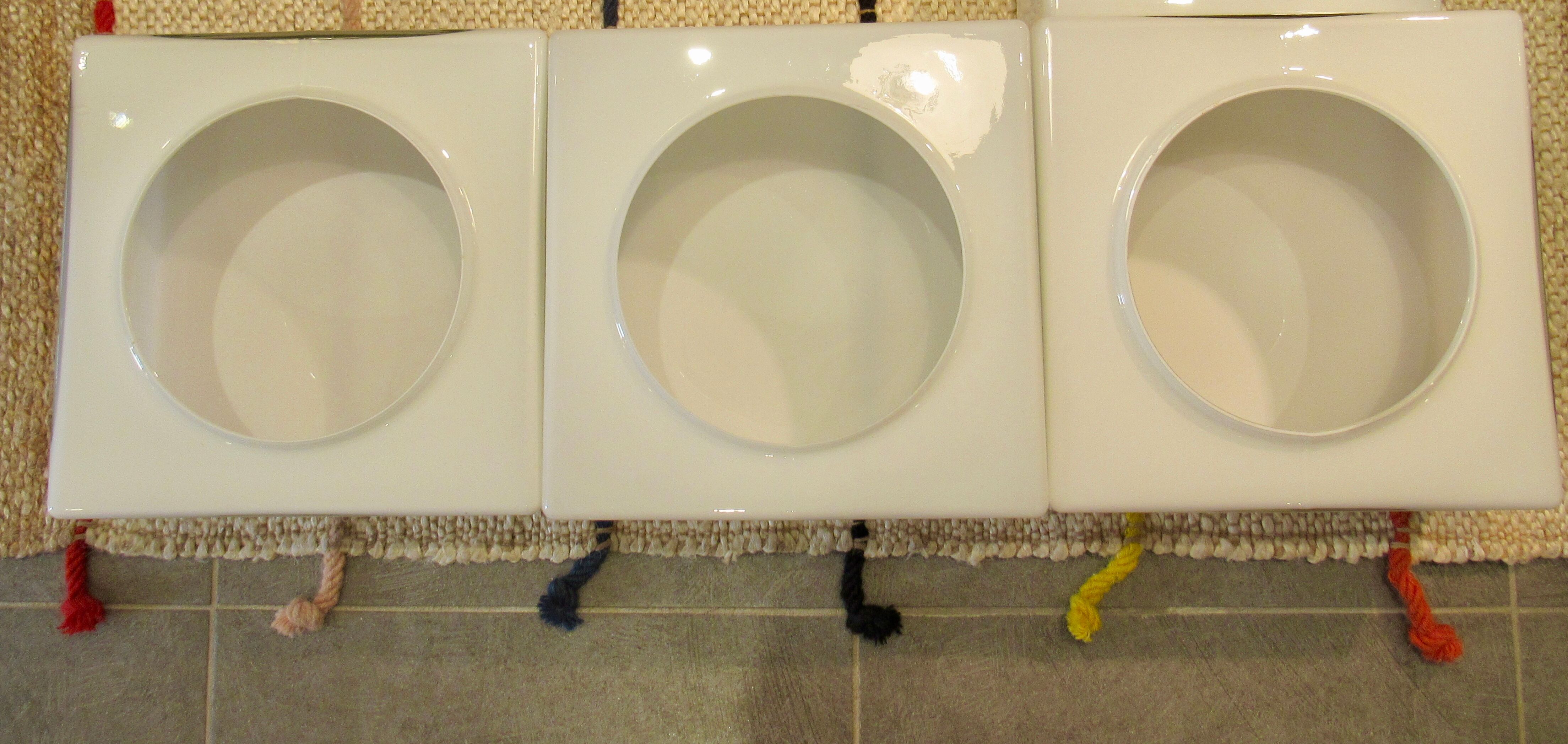 Vintage white glass Lita ceiling lamp