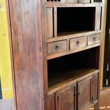 Chinese vessel cabinet 19th century in elm wood