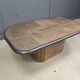 Brutalist slate stone coffee table, 1980s