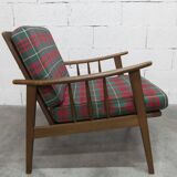 Scandinavian teak armchair, 1960s, Scottish style, collapsible