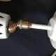 Pair of Stilnovo wall lamps with adjustable brass ball head