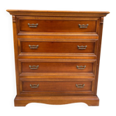 4-drawer commode in Louis-Philippe style. Ideal for storage or a makeover project.