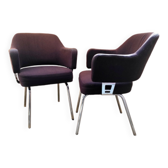 Pair of designer armchairs