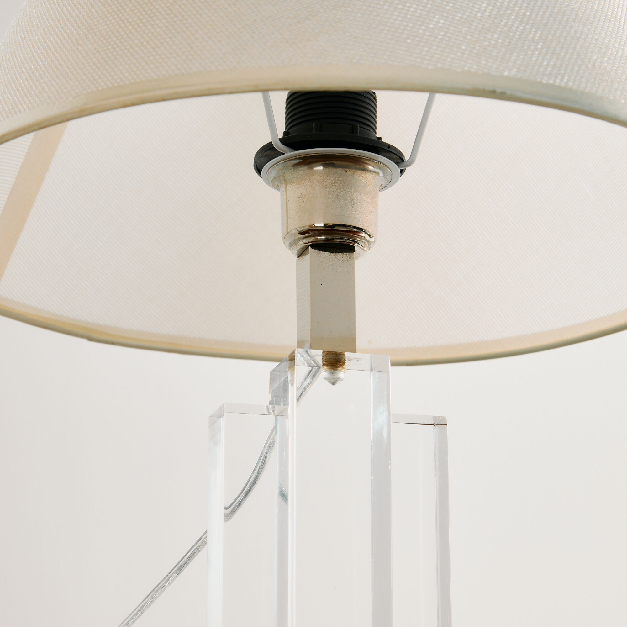 Lampe de table en plexiglas, lot de 2