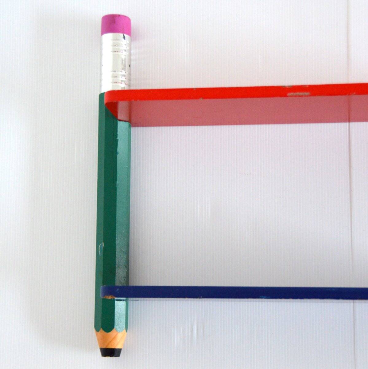 Small pencil wall shelf Pierre Sala clairefontaine collection 1980