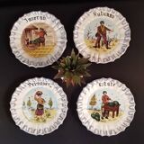 Assiettes 4 saisons en faïence de Bassano