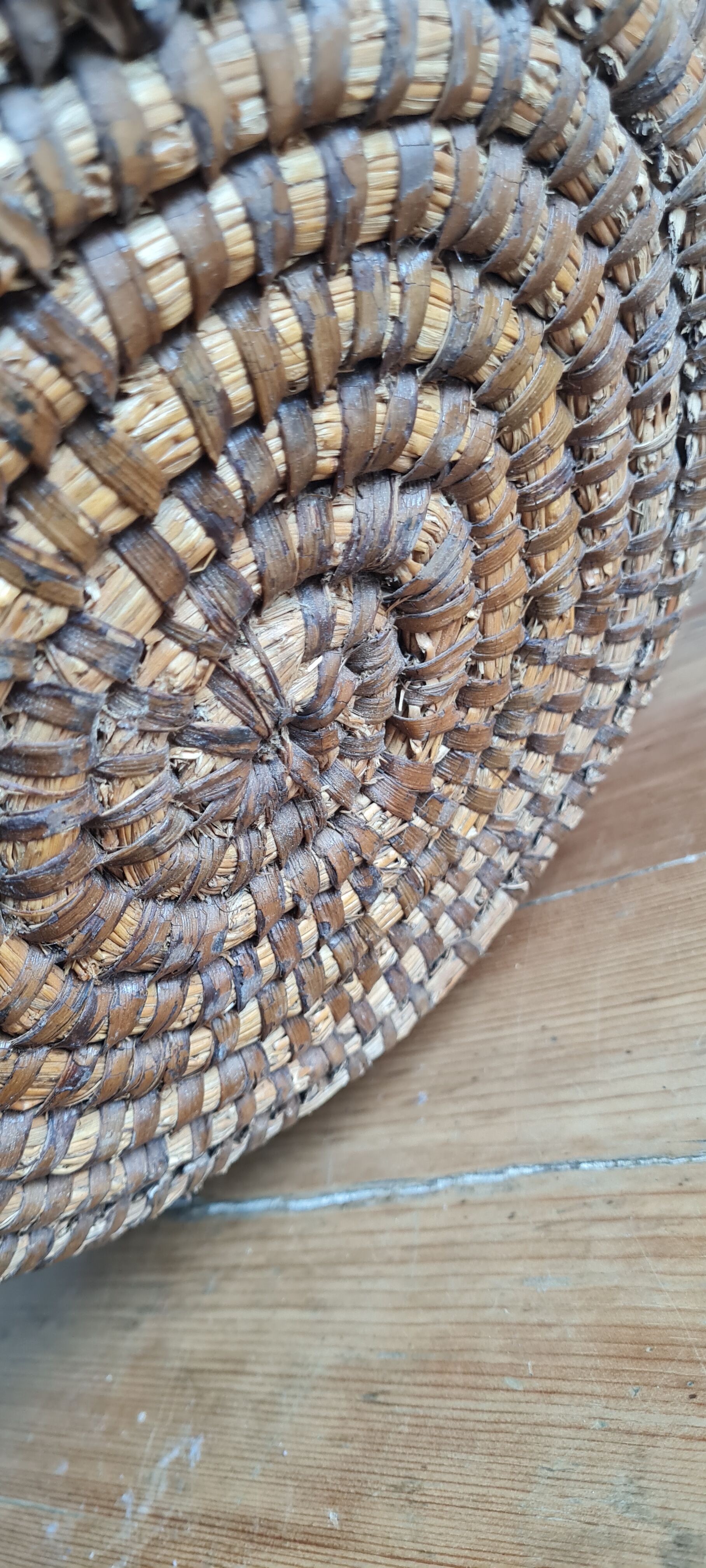 Antique wicker basket