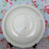 Plat creux ancien Badonviller fleurs oranges