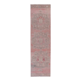 Vintage Turkish rug from Oushak, hand-woven 100x353 cm