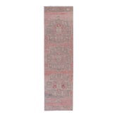 Vintage Turkish rug from Oushak, hand-woven 100x353 cm