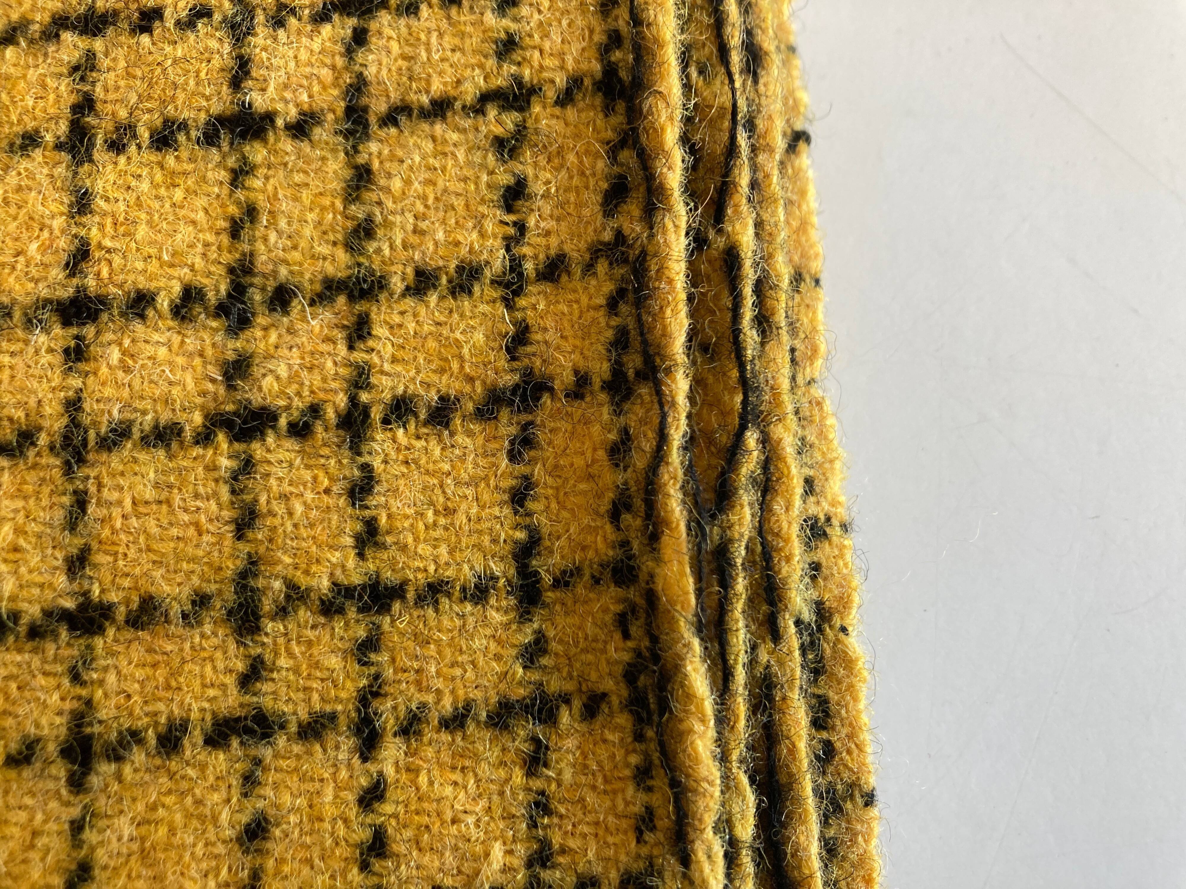 Shetland wool canvas plaid 1960