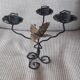 Vintage wrought iron candlestick