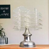 Lampe de table moderne en acrylique transparent du siècle hollandais, 1960s