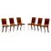 Postmodern Walnut Dining Chairs, Italy, 1980s