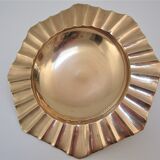 Empty octagonal pocket solid brass design 80s