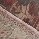 4x9 Rug For Entrway Red Classic Oriental Vintage Rug, 111x263Cm SK 3884