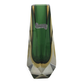 Vase Murano Sommerso octogonal de Flavio Poli - 1960