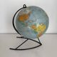 Vintage 1960 terrestrial globe by Girard Barrère - 33 cm