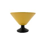 Yellow Conic Vase, postmodern, Italy 1980s