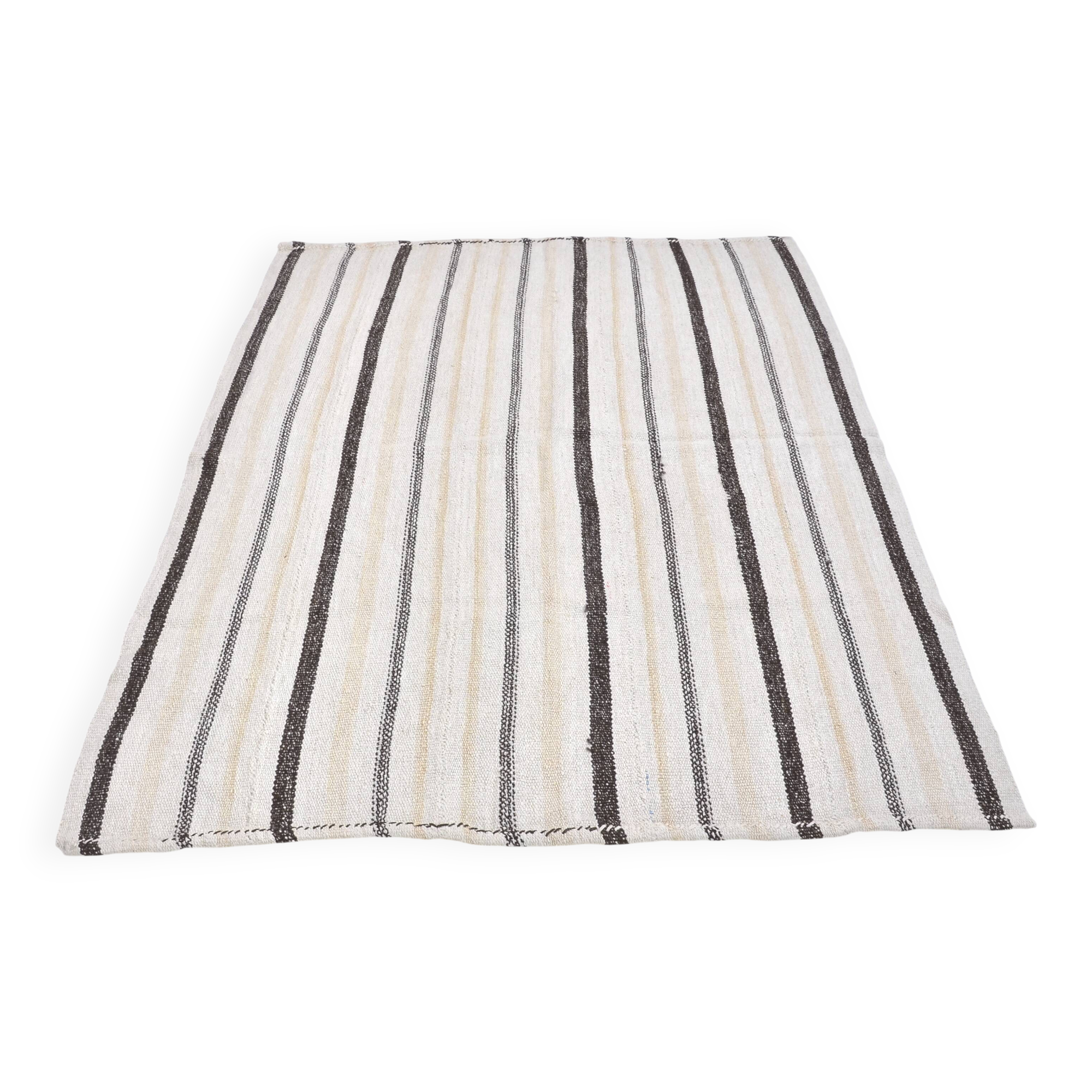 Decorative Anatolian Handwoven Hemp Kilim sku 3659