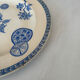 Old flat plate, light blue ironstone, daisy pattern | Fa
