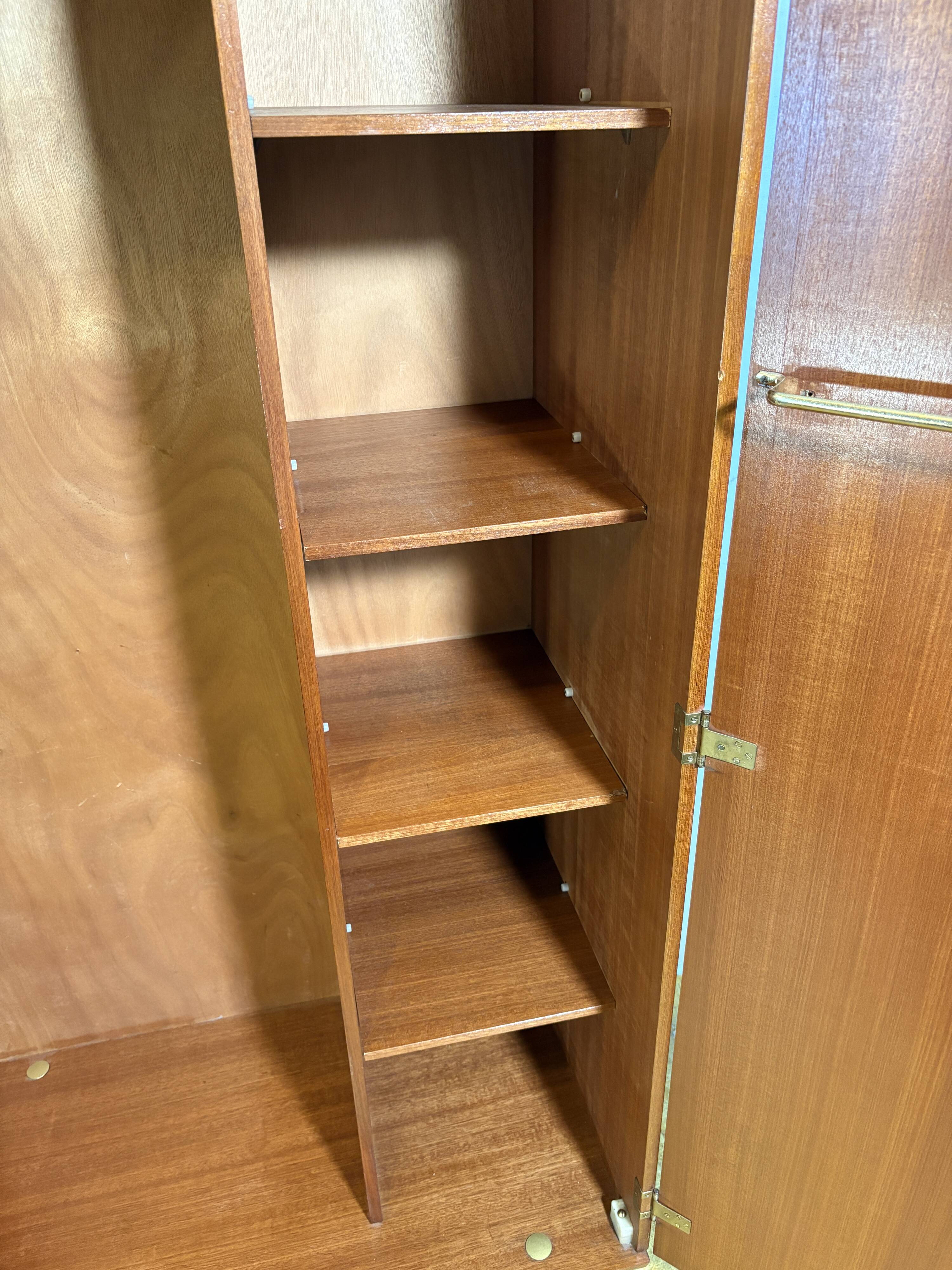 Vintage Stonehill Teak Double Wardrobe | 1960s | Mid-Century British Design