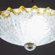 Italian Yellow Large Size Murano Glass Ceiling Fixture, Murano, 1980