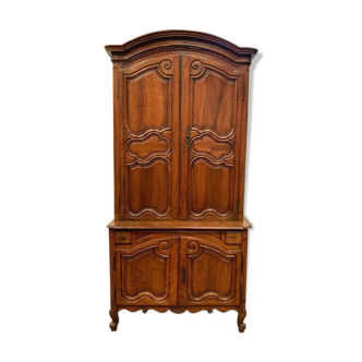 Buffet 2 body Louis XV walnut