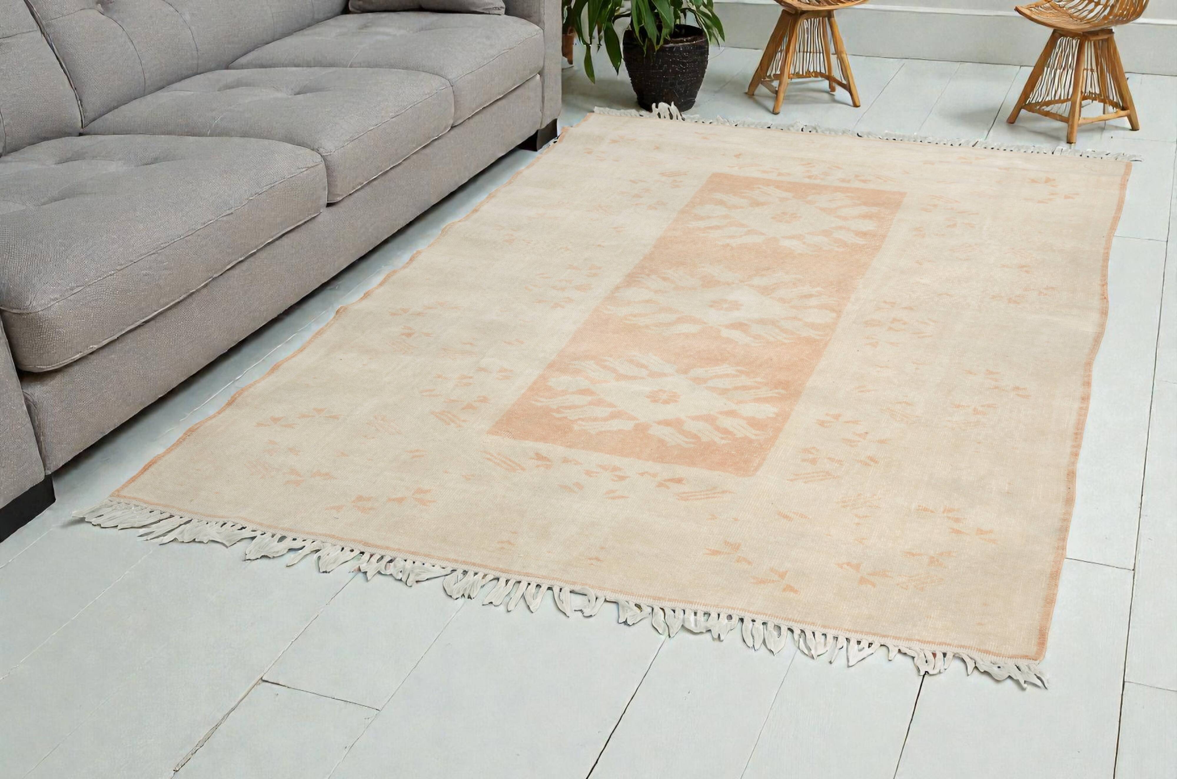 Oushak Anatolian Floral Carpet