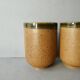 6 enamelled stoneware tumbler glasses