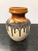Ancien vase céramique beige marron