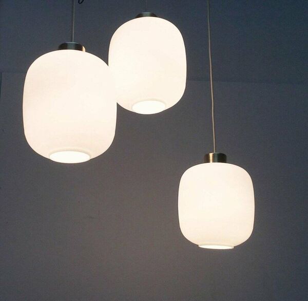 Suspensions à ballon en verre allemand du milieu du siècle, années 1960, lot de 3