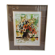 Lithograph by Claude Sauzet "Bouquet" from 1983