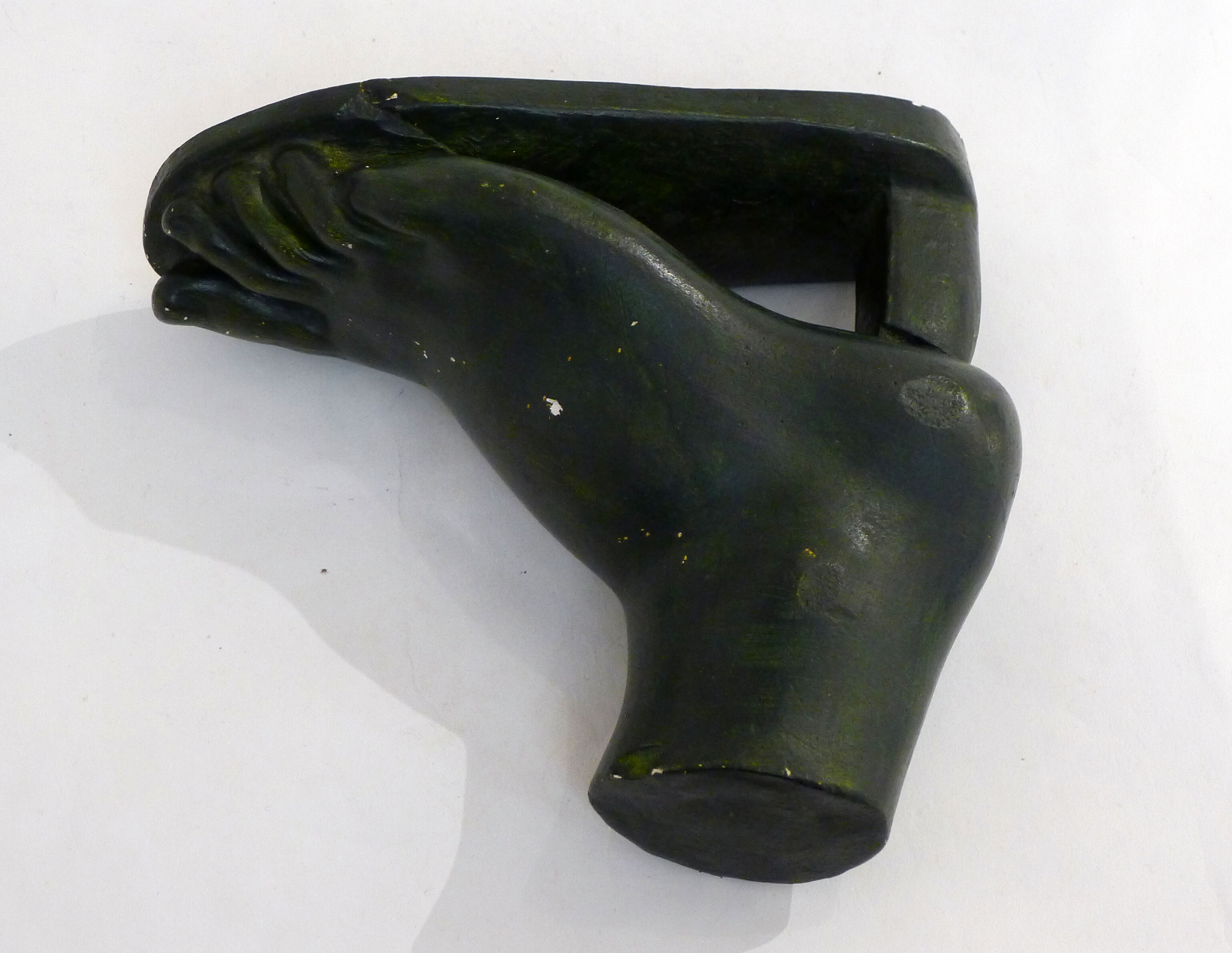 Sculpture pied en plâtre