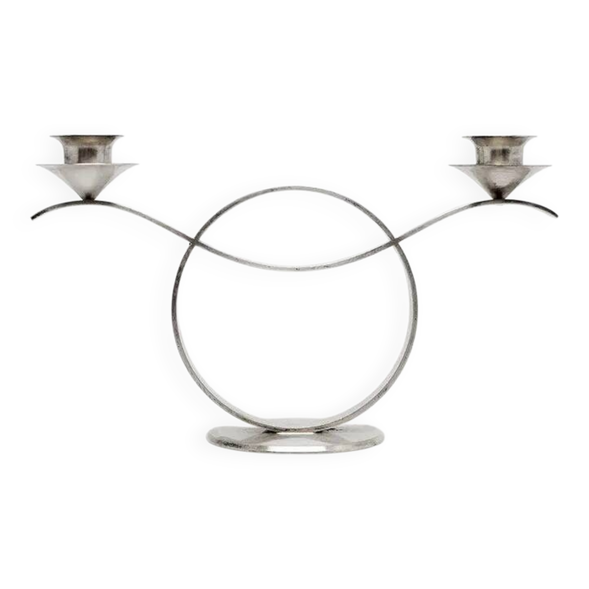 Db9 wellner two-arm candle holder art deco