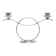 Db9 wellner two-arm candle holder art deco