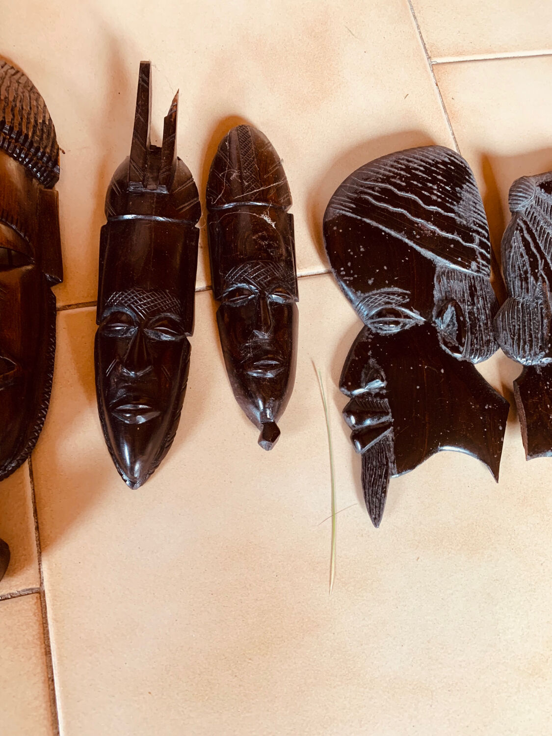 Set of 10 African masks