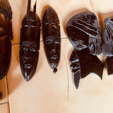 Set of 10 African masks