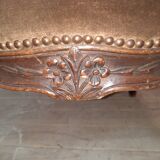 Pair of transition armchairs from the Louis XV Louis XVI eras