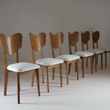 6 chairs  France, 1950s