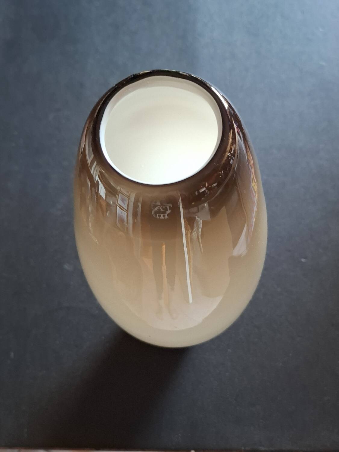 Contemporary opaline vase