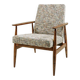 Scandinavian armchair multicolore knitting Boho style design by H.Lis
