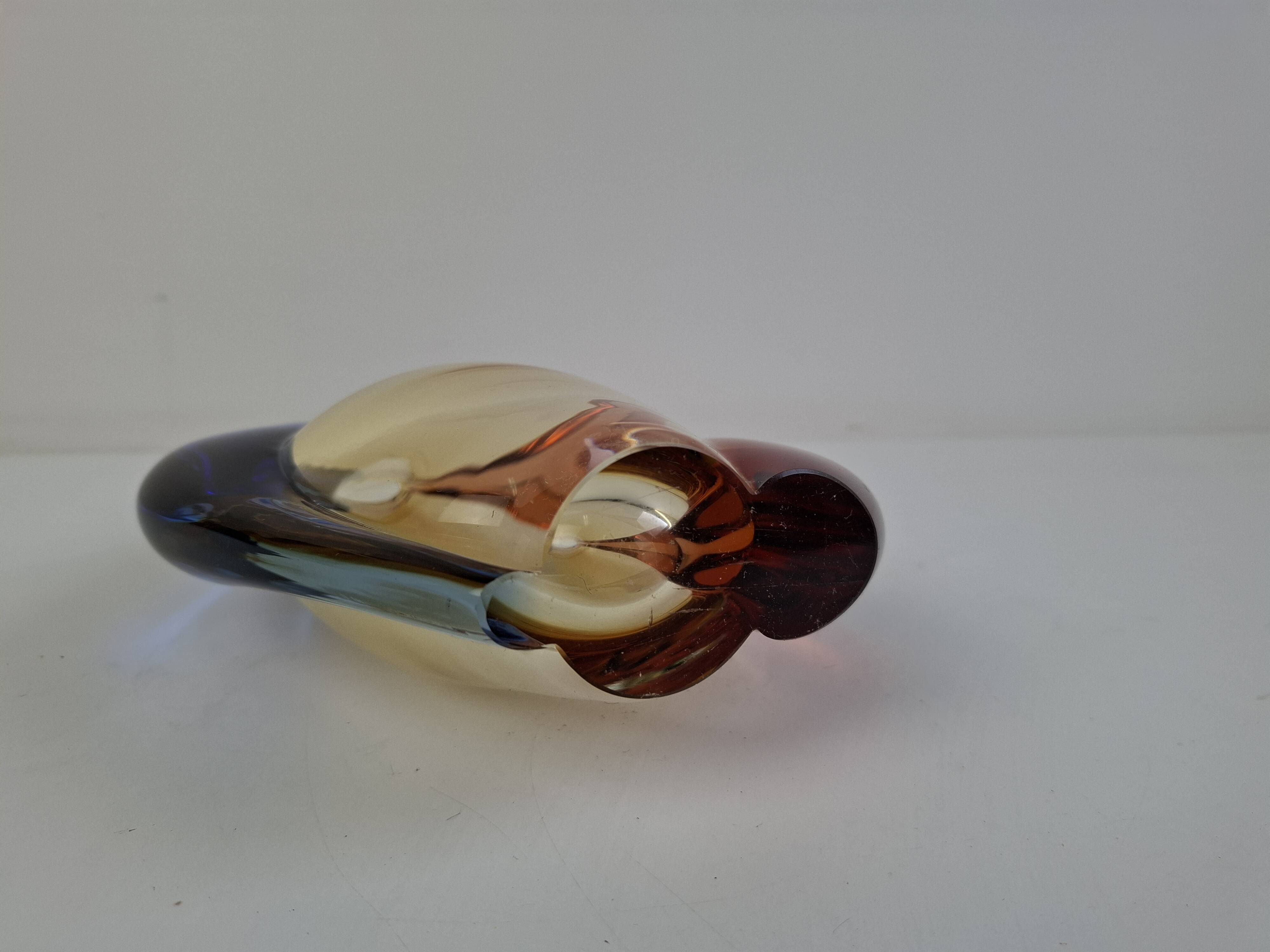 Czech art glass vase by Hana Machovska Mstisov, 1960s