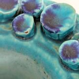 Vase Ceralux par Ceramano, Hans Welling, bleu turquoise, années 60